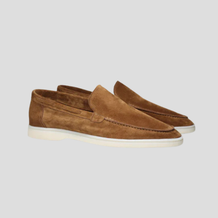 Suède loafers voor heren