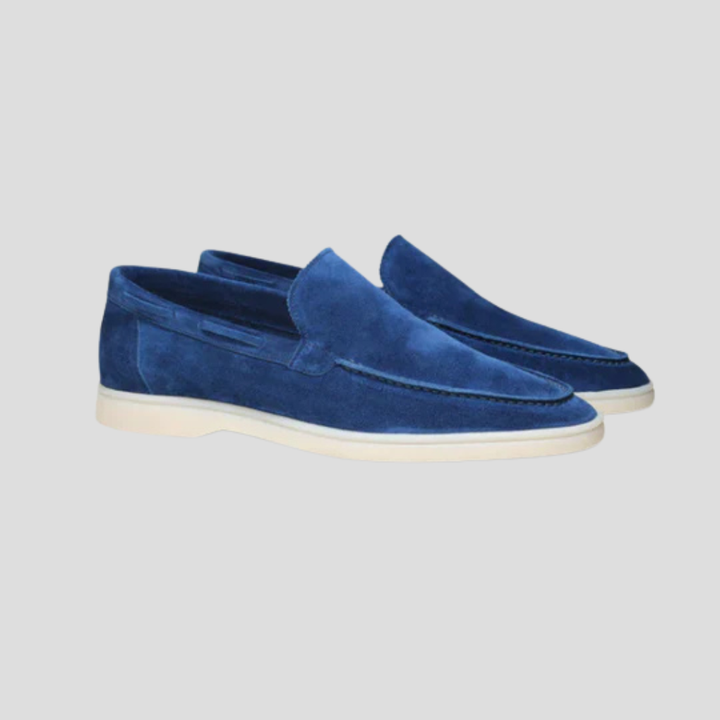 Suède loafers voor heren