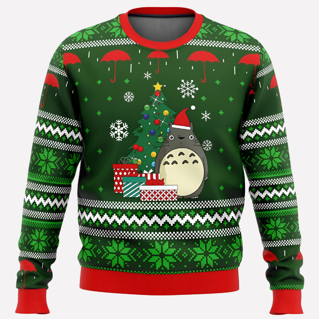 Unisex neon kersttrui