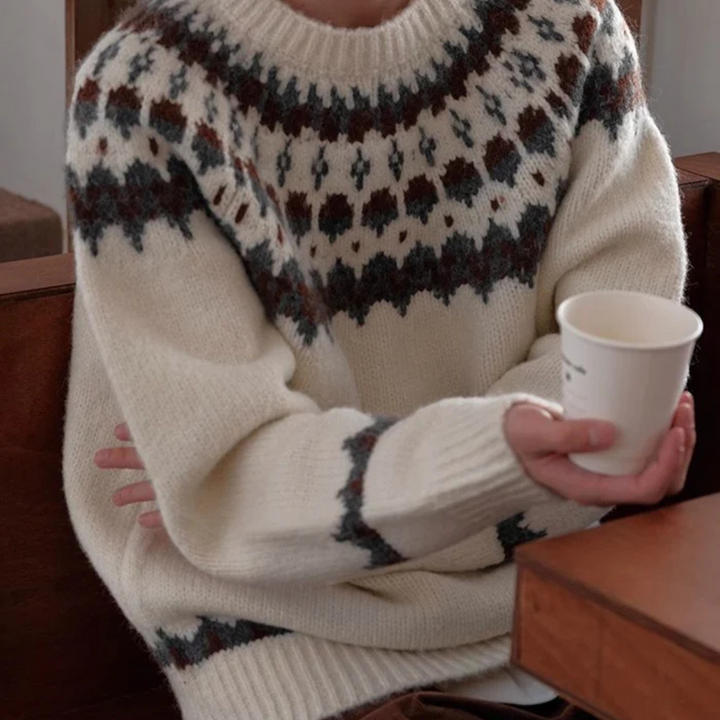 Heren Vintage Crewneck Trui – Retro Stijl