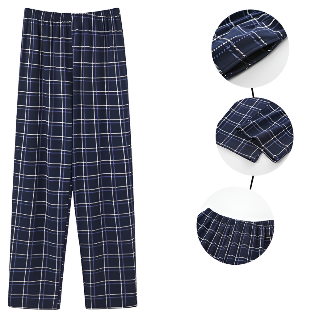 3-pack flanellen pyjamabroeken voor heren