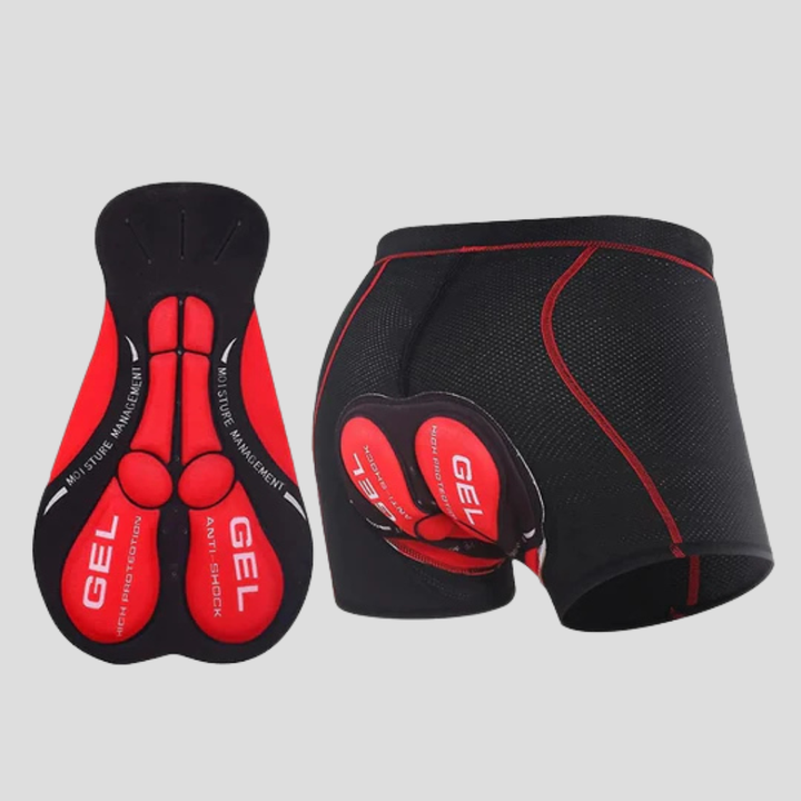 Unisex gel-gevoerde fietsonderbroek