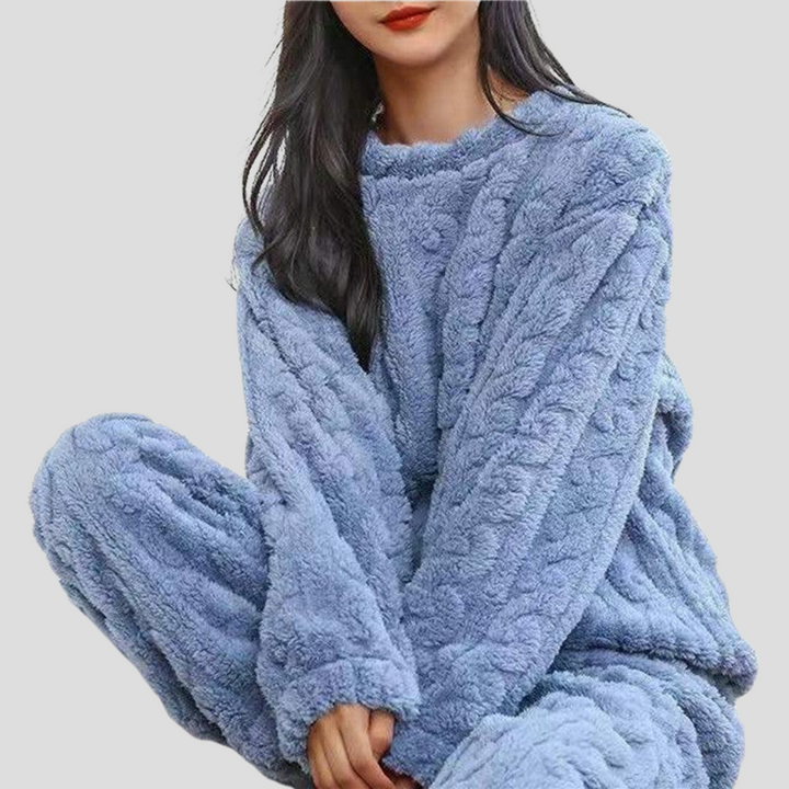 Dames Fleece Pyjama Set
