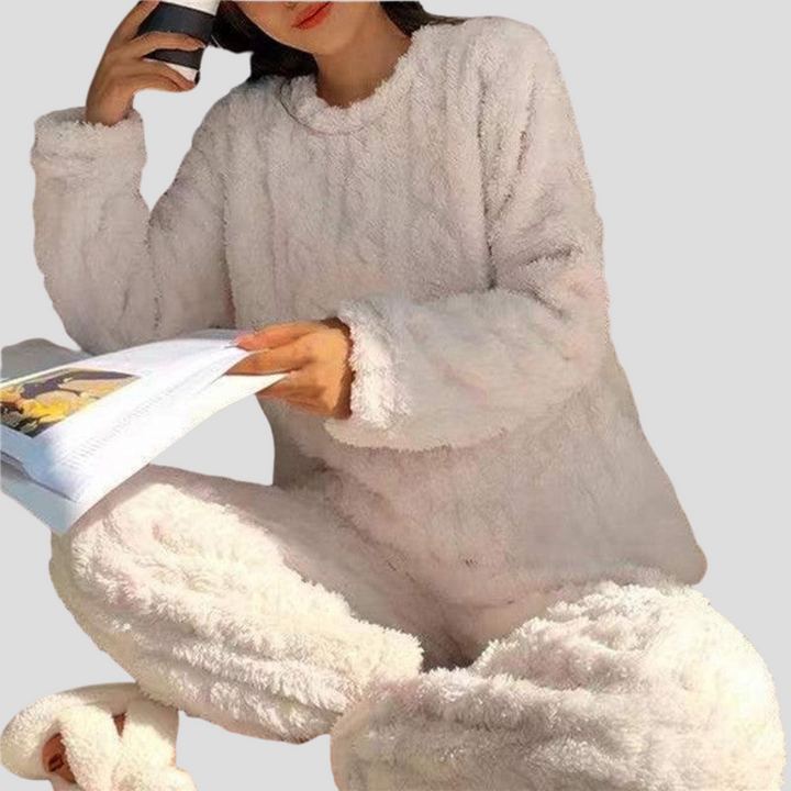 Dames Fleece Pyjama Set