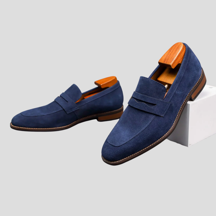 Suède loafers voor heren
