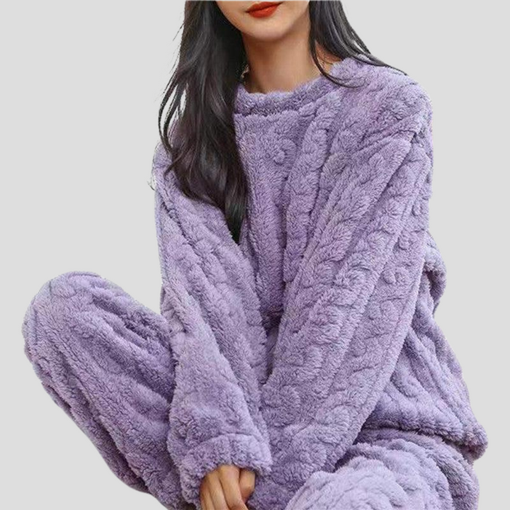 Dames Fleece Pyjama Set