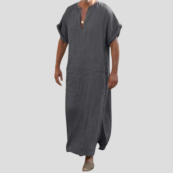 Djellaba met V-Hals