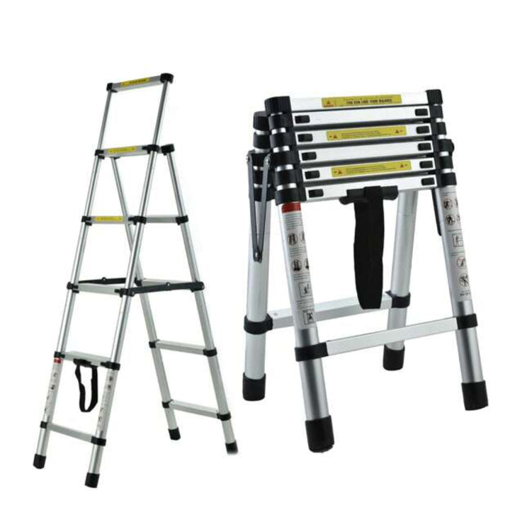 6FT+7FT aluminium telescopische ladder – veilig, draagbaar en verstelbaar