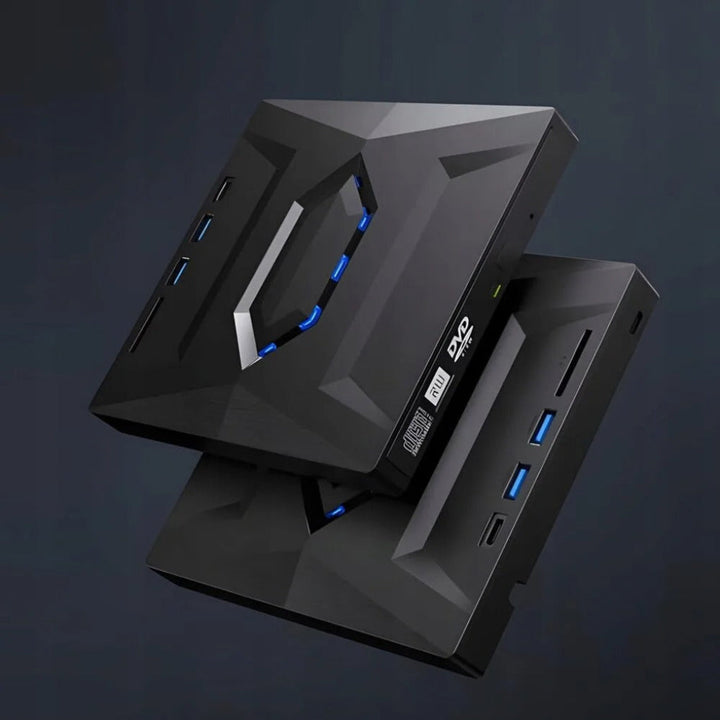 7-in-1 externe dvd-speler en cd/dvd-rw-brander