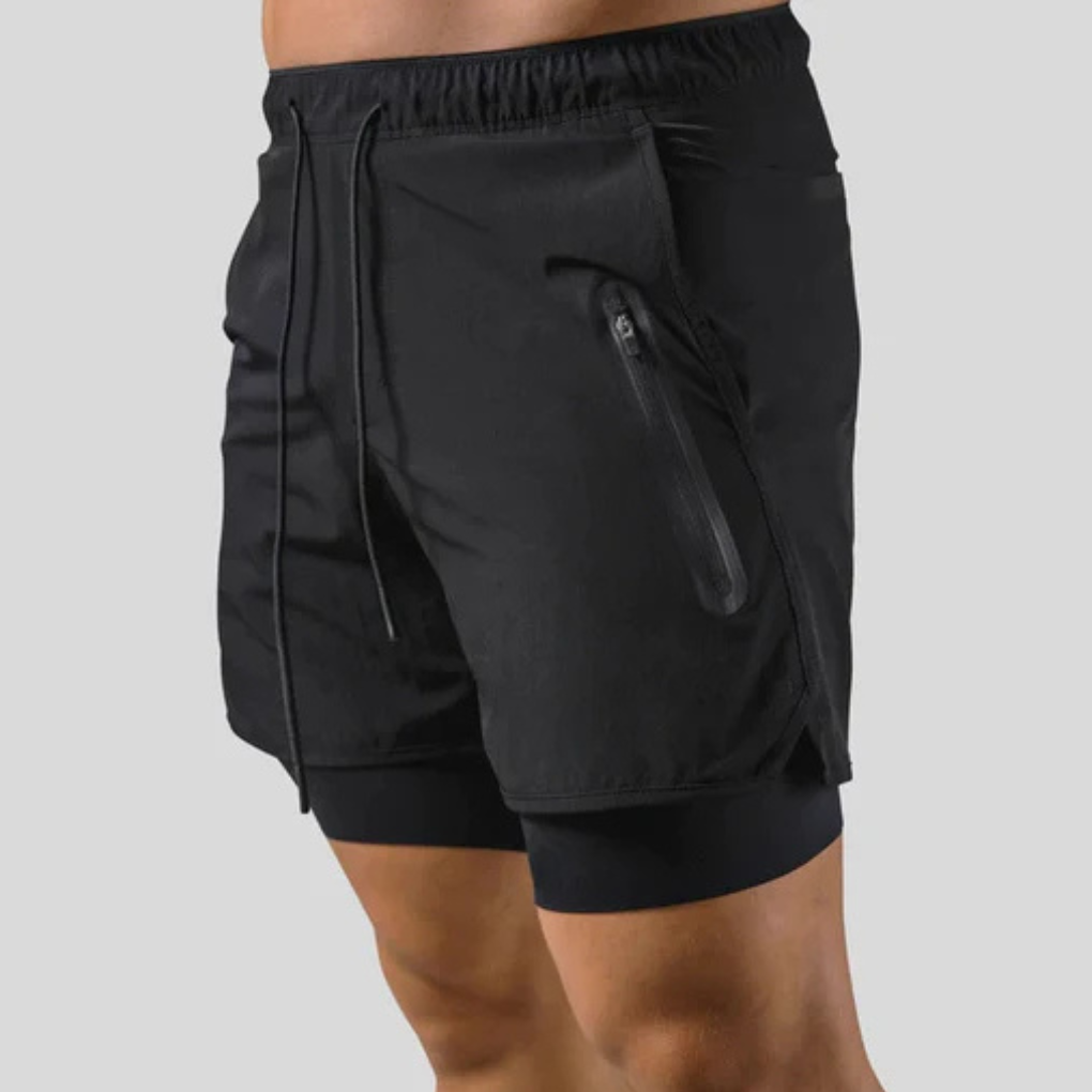 2-in-1 sportshort voor heren