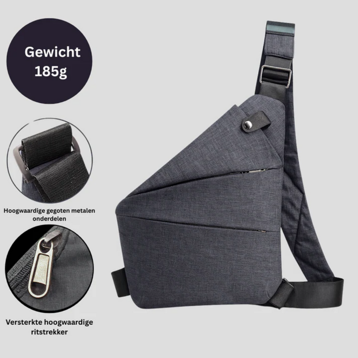 Anti-diefstal crossbody reistas – veilige, lichtgewicht en handsfree organizer voor stedelijk en dagelijks gebruik