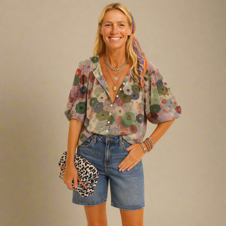 Blouse Met Bloemenprint