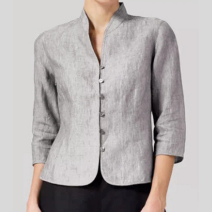 Blouse met opstaande kraag voor dames – chique details met veelzijdige flair