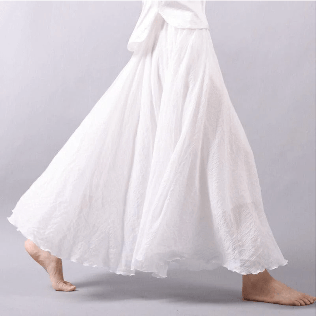 Bohemian linnen maxi-rok
