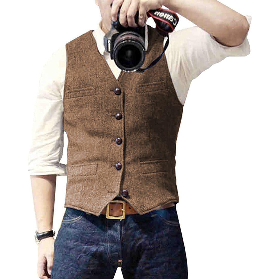 Heren Spijkerbodywarmer