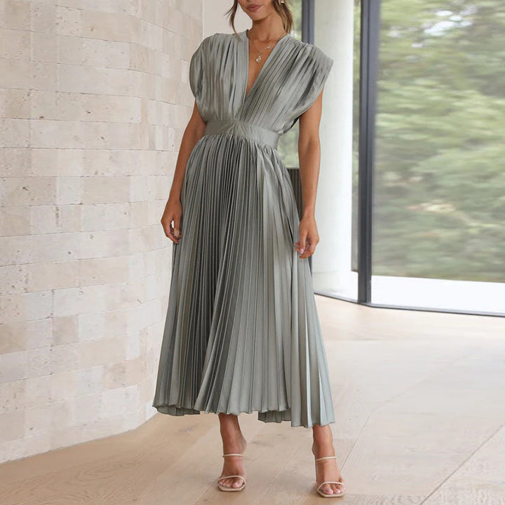 Casimir – Elegante V-halsjurk voor dames | Mouwloos