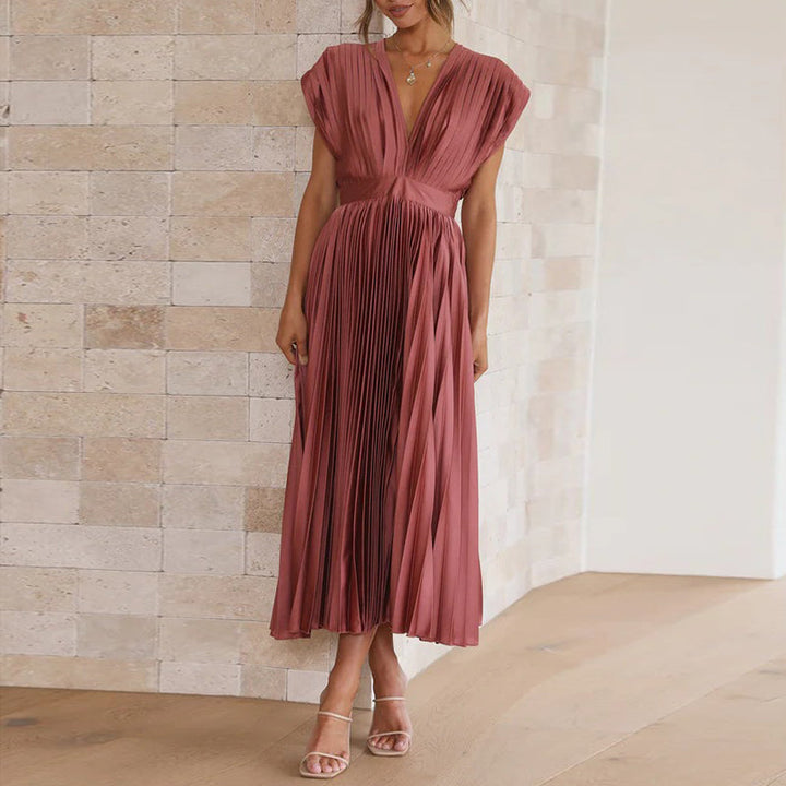 Casimir – Elegante V-halsjurk voor dames | Mouwloos