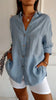 Casual overhemd met knoopjes voor dames