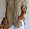 Casual overhemd met knoopjes voor dames