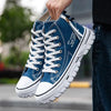 Casual streetwear heren chunky canvas hoge sneakers