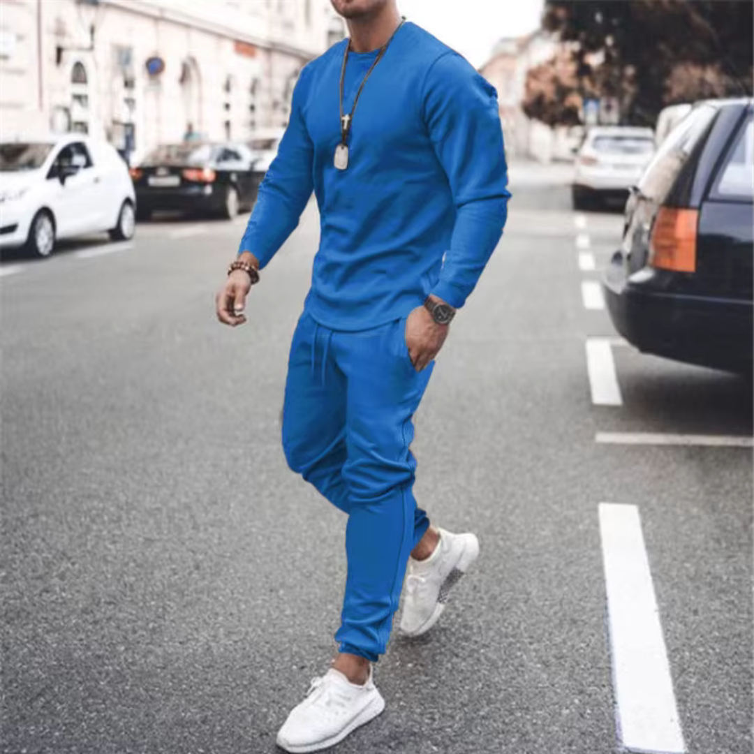 Casual tweedelige set voor heren