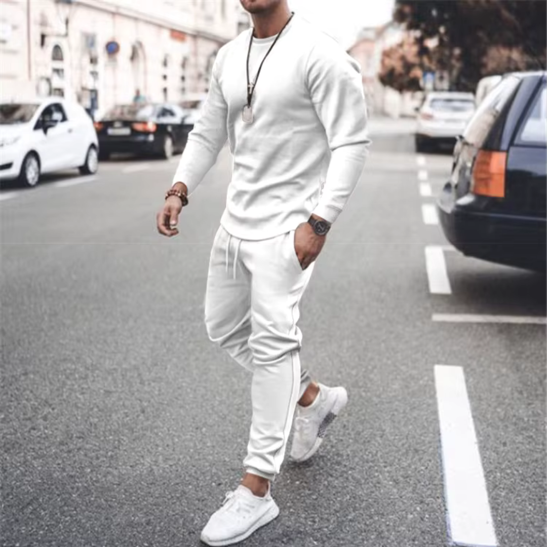 Casual tweedelige set voor heren