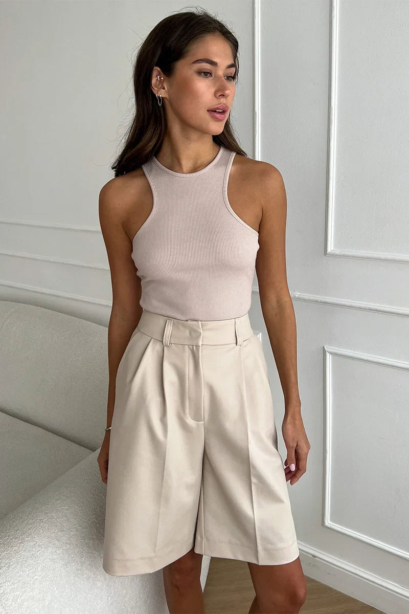 Chique Bermuda met Plooi