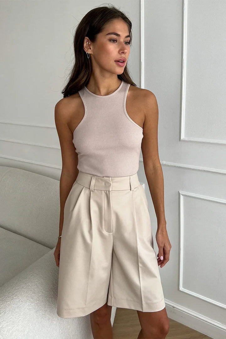 Chique Bermuda met Plooi