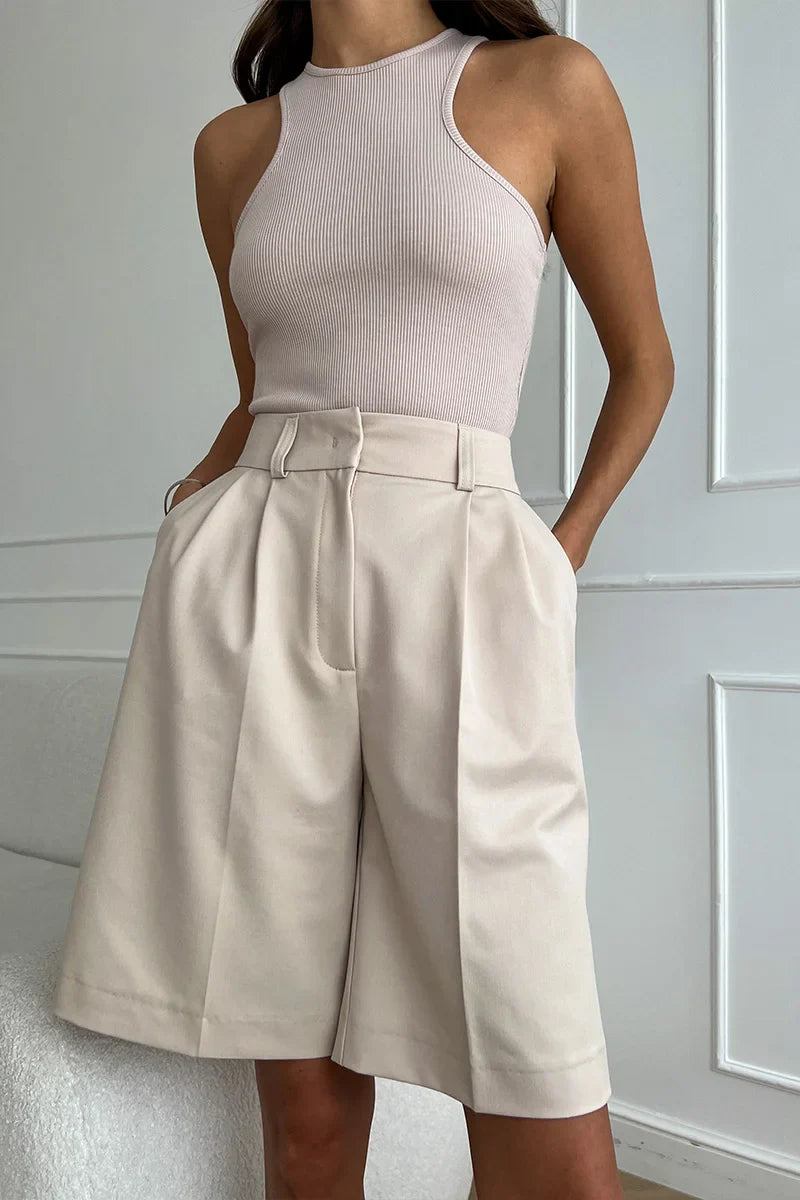 Chique Bermuda met Plooi