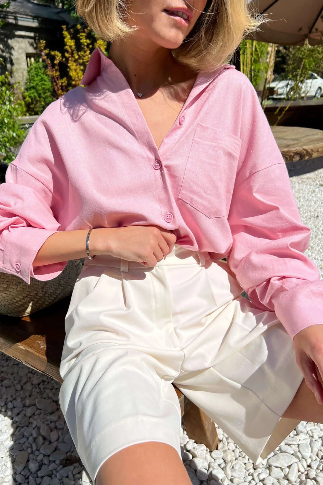 Chique Bermuda met Plooi