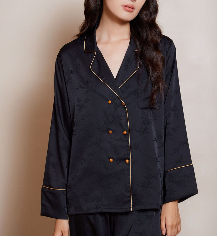 Chique Blazer Set met Sierlijk Motief