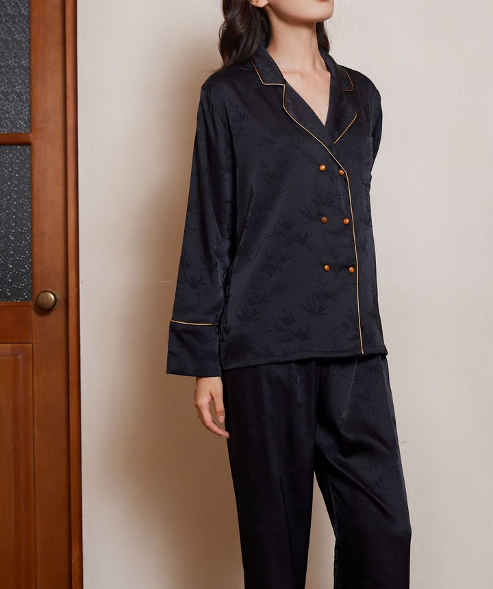 Chique Blazer Set met Sierlijk Motief