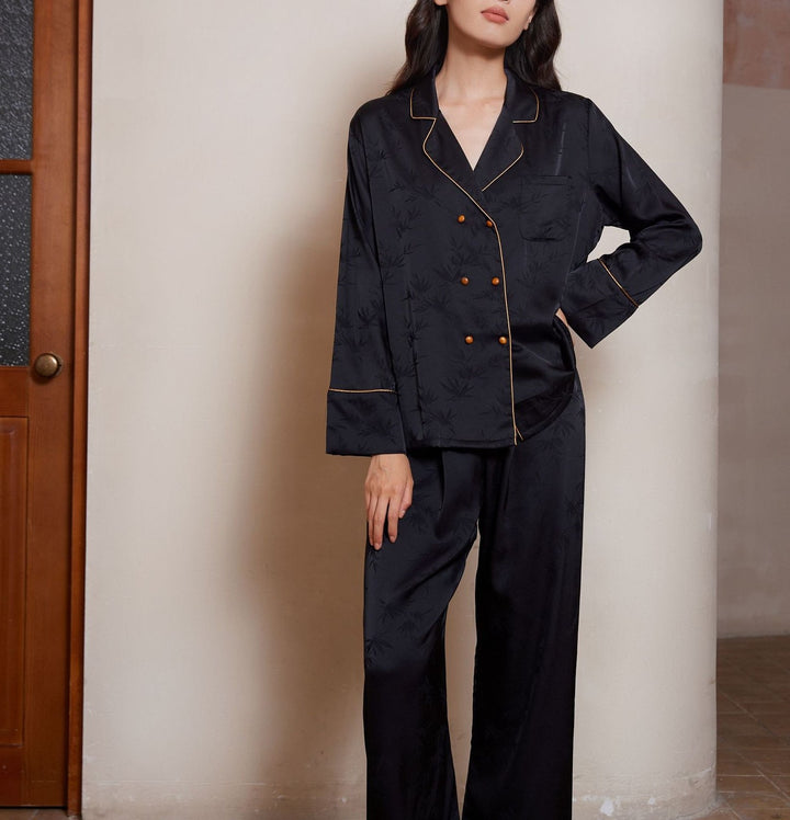 Chique Blazer Set met Sierlijk Motief