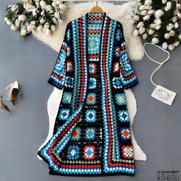 Corrie Long kleurrijk vest