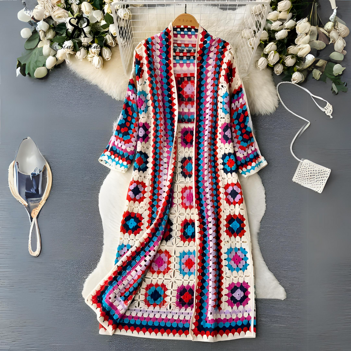 Corrie Long kleurrijk vest