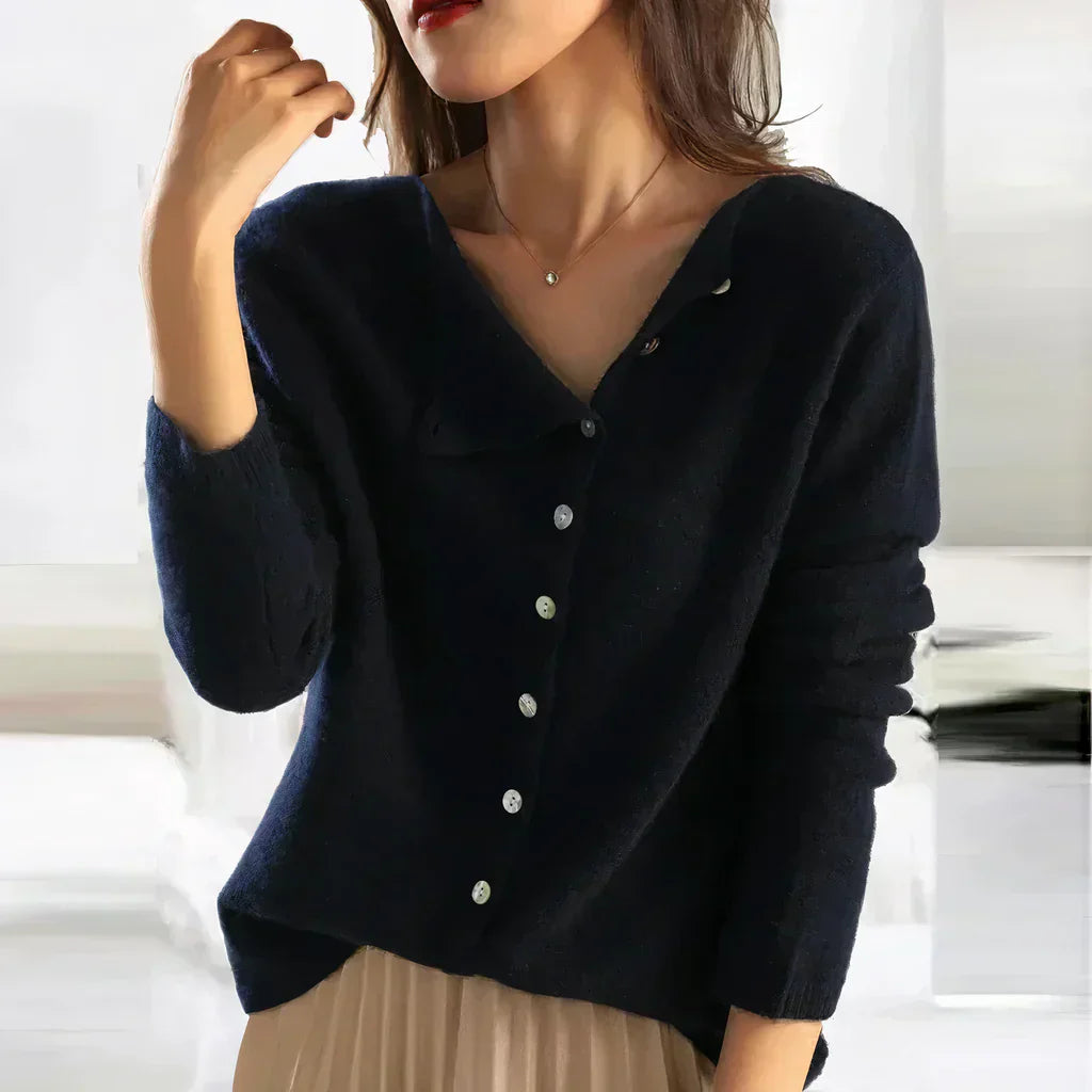 Dames blouse met lange mouwen