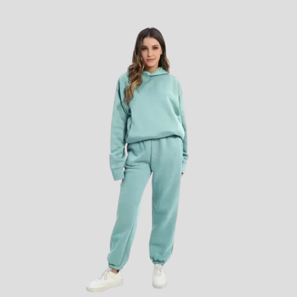 Dames hoodie & joggingset – Relaxte winter loungewear