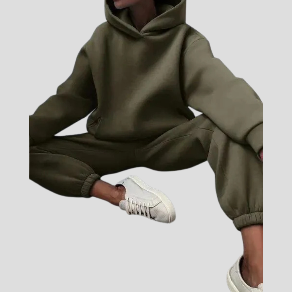 Dames hoodie & joggingset – Relaxte winter loungewear