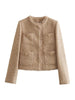 Elegant kort tweedjasje voor dames Tijdloze elegantie met een moderne twist
