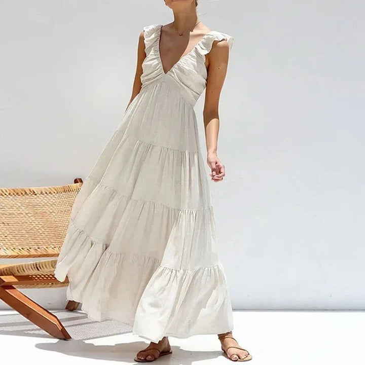 Elegante Gelaagde Maxi Jurk