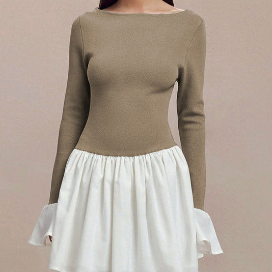 Elegante Mini-jurk in Twee Kleuren