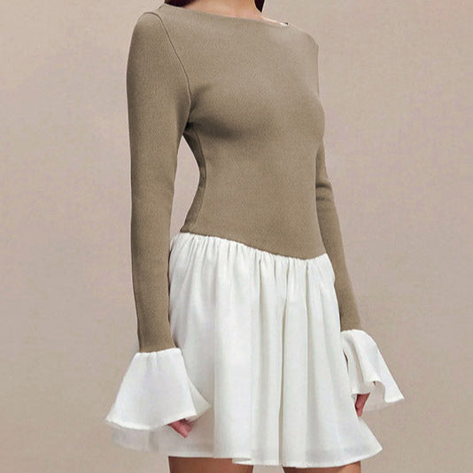 Elegante Mini-jurk in Twee Kleuren