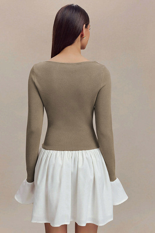 Elegante Mini-jurk in Twee Kleuren