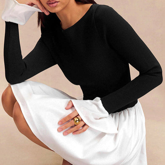 Elegante Mini-jurk in Twee Kleuren