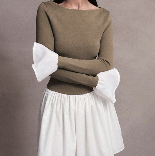 Elegante Mini-jurk in Twee Kleuren