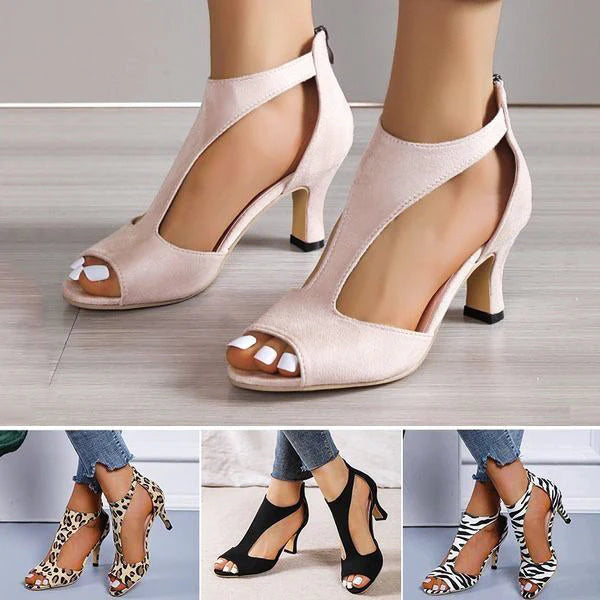 Elegante sandalen met hak voor dames