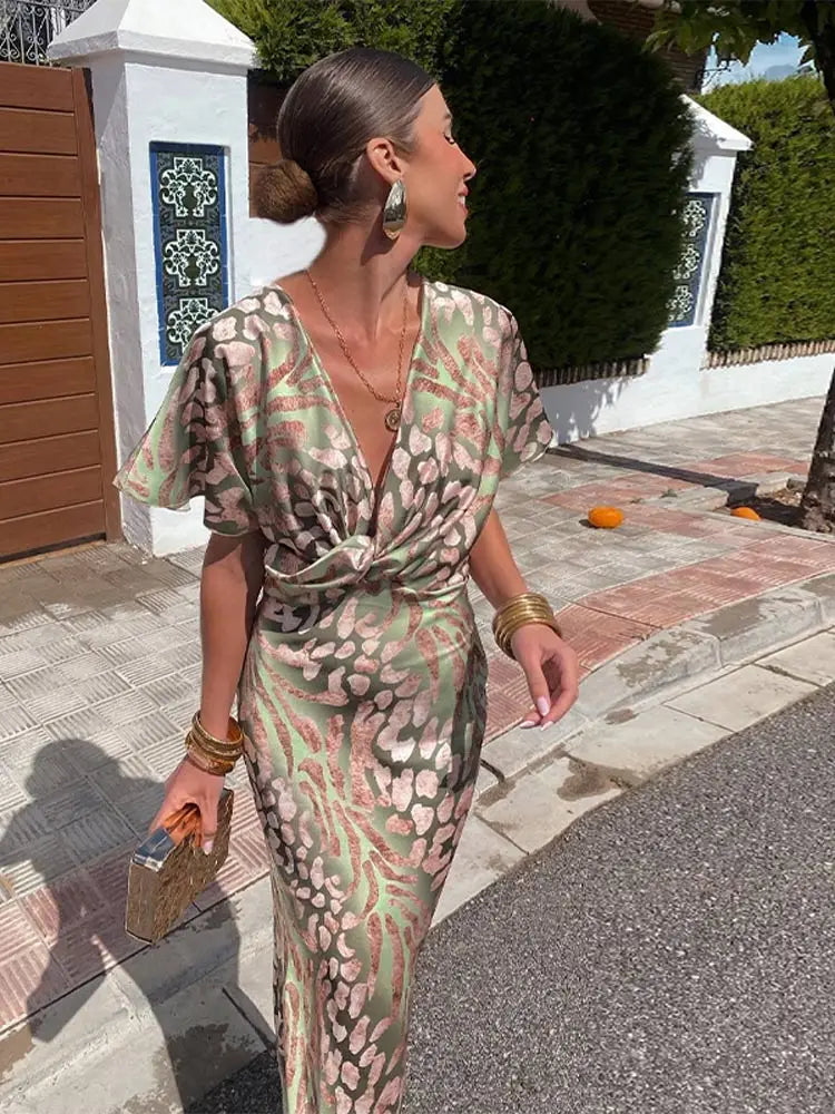 Elegante wikkeljurk voor dames, tijdloos en flatterend