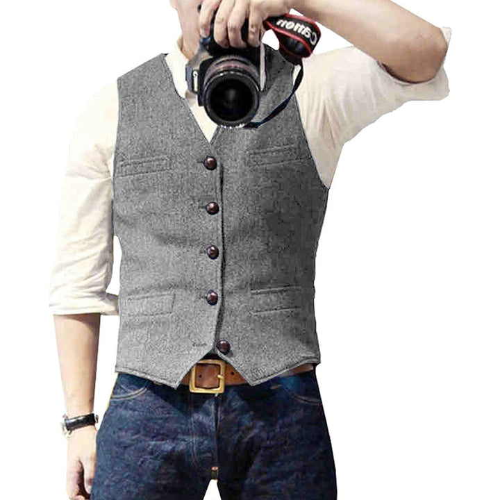 Heren Spijkerbodywarmer