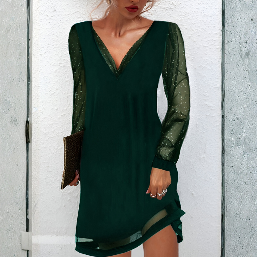 Elegante tijdloze jurk in duurzame luxe