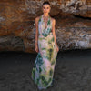 Halter Tie-Dye Maxi Jurk